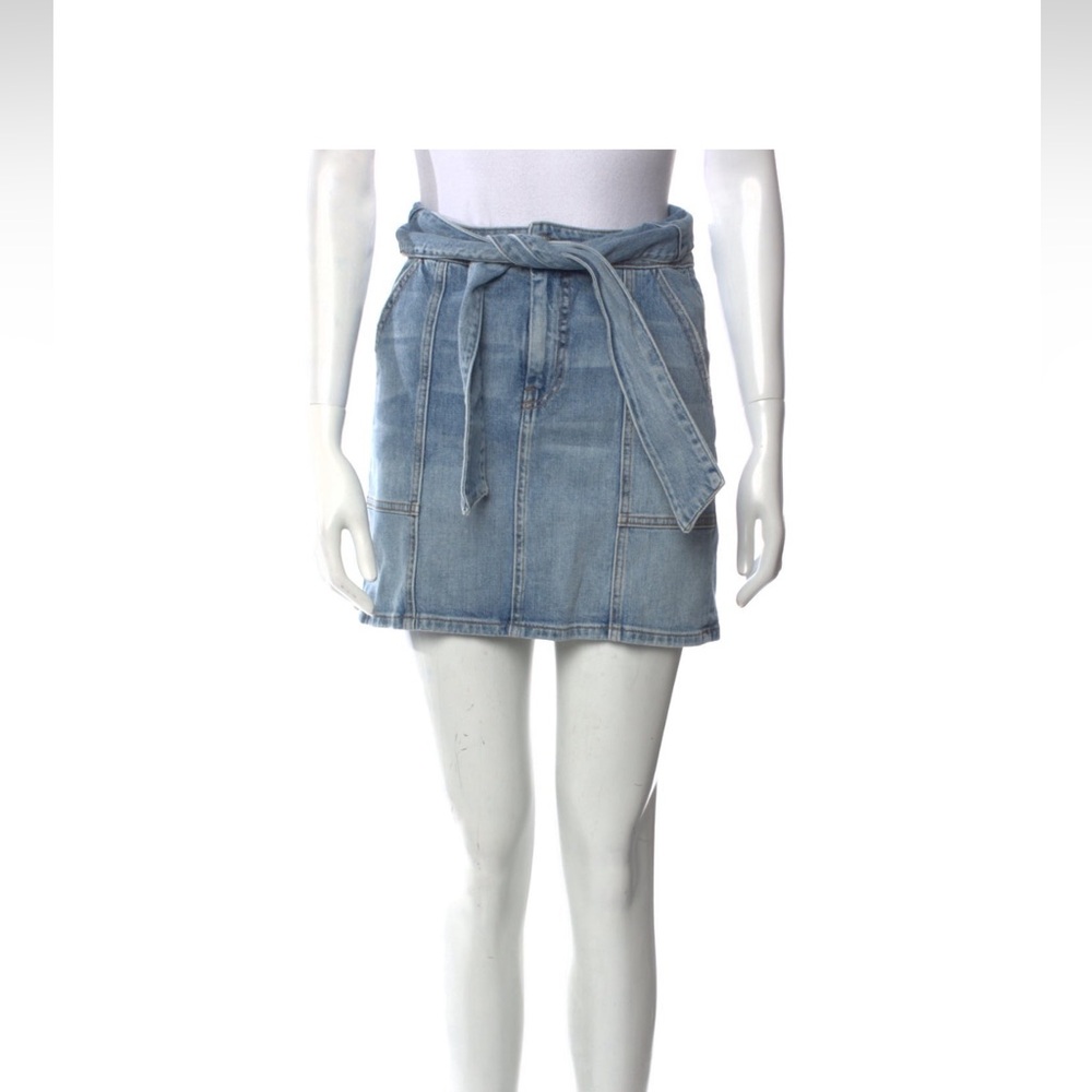 Jonathan Simkai distressed denim skirt